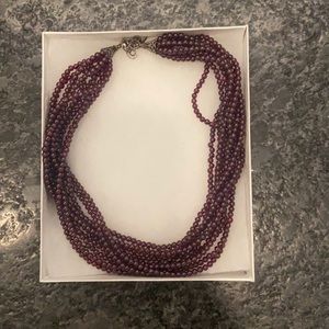 Purple brownish necklace